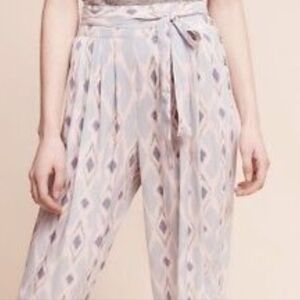 Anthropology Hei Hei Joggers Lounger Pastel Ikat  Pattern High Waist Pants